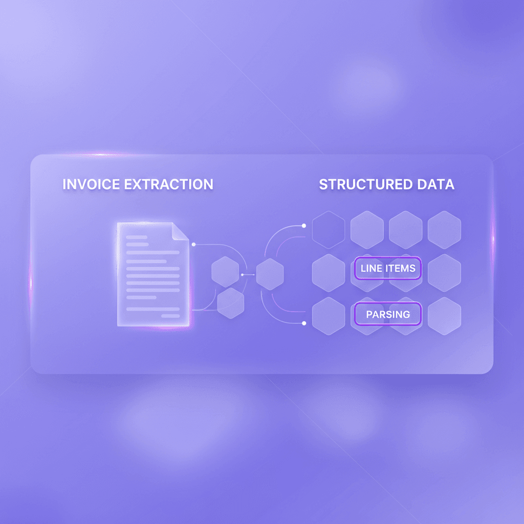 Invoice extraction visualization