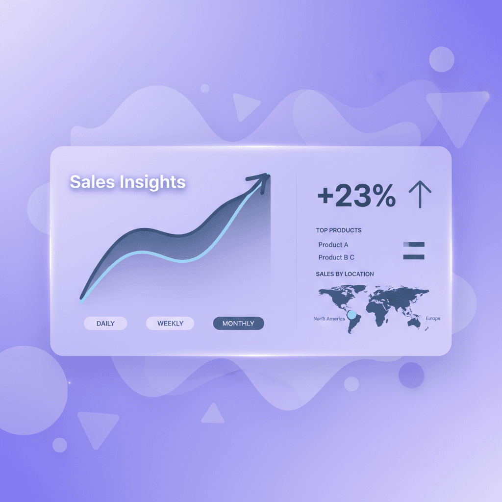 Sales velocity dashboard with moving averages