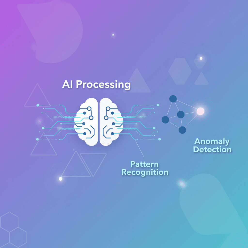 AI processing sales data in background