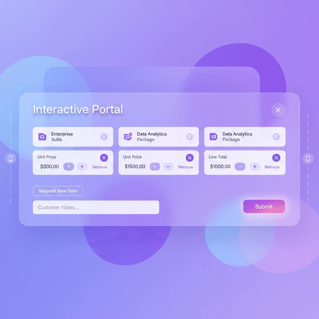 Interactive quotation negotiation portal