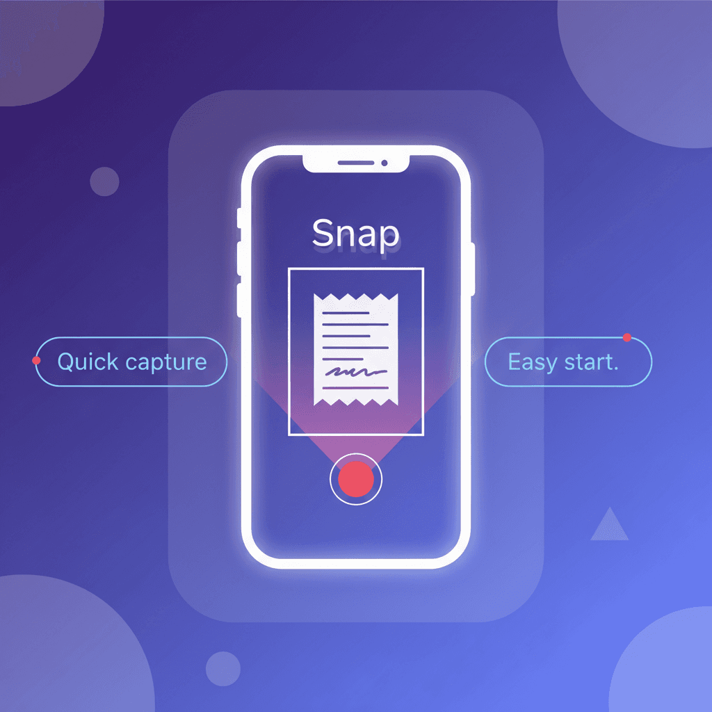 Mobile receipt capture interface