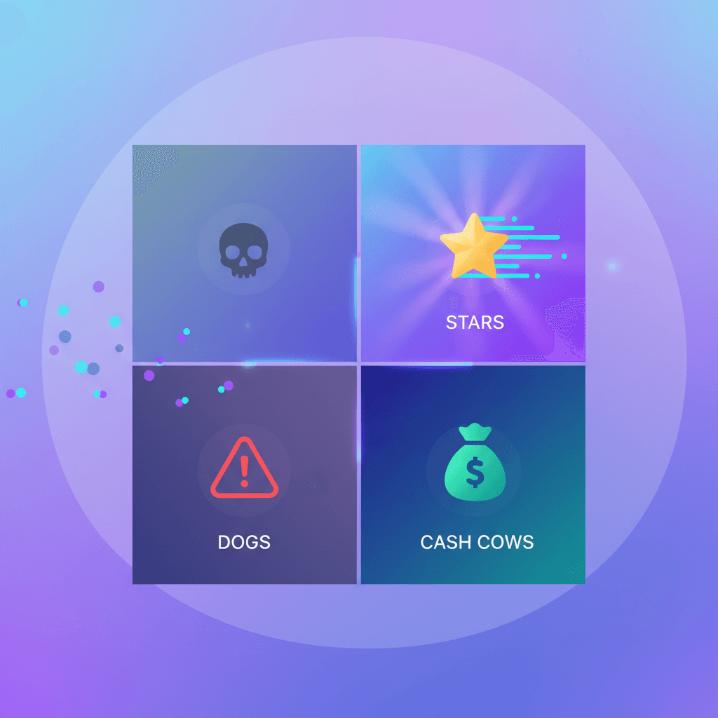 Product classification showing winners and underperformers