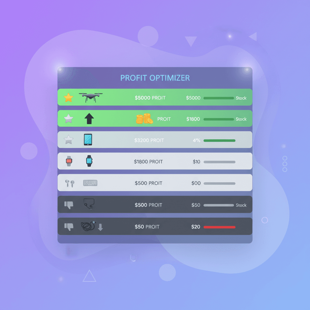 Profit-ranked purchase recommendations