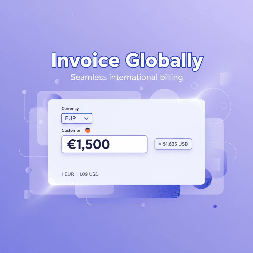 Multi-currency invoice creation